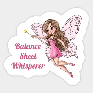 Balance Sheet Whisperer Fairy Sticker